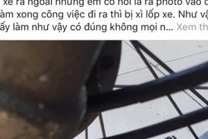 Đà Nẵng: Kiểm điểm dân quân xì lốp xe máy người dân trong trụ sở phường