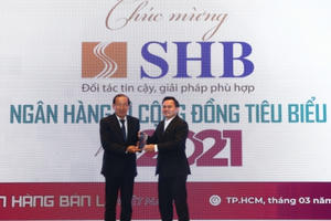 SHB tiếp tục thắng lớn trong lễ trao giải Ngân hàng Việt Nam tiêu biểu 2021