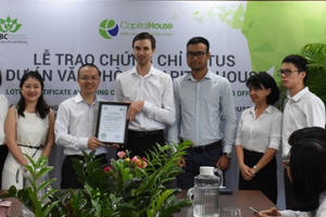 Capital House nhận chứng chỉ LOTUS cho dự án văn phòng Xanh