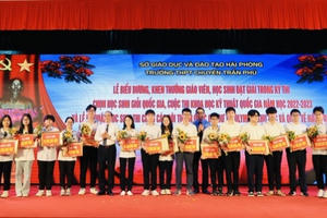 Hải Phòng dành gần 4,7 tỷ đồng khen thưởng học sinh giỏi quốc gia