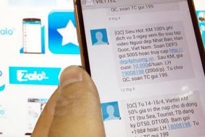 Từ 15/4, gửi Email, tin nhắn rác bị phạt đến 80 triệu đồng