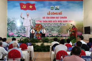 Xã Tân Bình về đích nông thôn mới kiểu mẫu