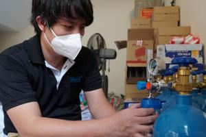 "ATM - OXY" cứu nguy cho bệnh nhân F0 gặp khó tại TP HCM