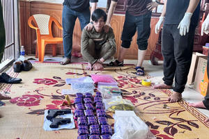 Bắt đối tượng tàng trữ 14kg ma túy cùng 2 khẩu súng quân dụng