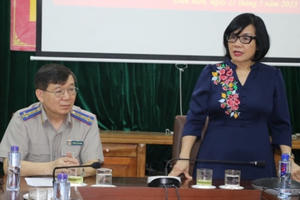 Thứ trưởng Đặng Hoàng Oanh làm việc tại tỉnh Điện Biên