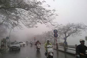 Dự báo thời tiết ngày 08/01: Các tỉnh Bắc Bộ nguy cơ xảy ra mưa trên diện rộng