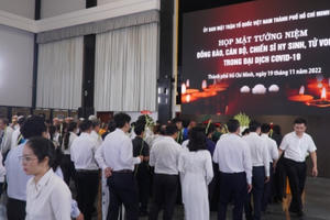 TP HCM tưởng niệm đồng bào, cán bộ, chiến sĩ mất trong đại dịch COVID-19