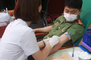 Hiến máu cứu người - Nghĩa cử cao đẹp của HV An ninh nhân dân