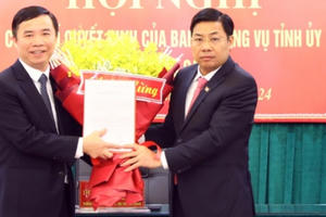 Ông Dương Thanh Tùng giữ chức Bí thư Huyện ủy huyện Hiệp Hòa