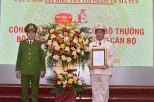 Đại tá Huỳnh Thới An làm phó cục trưởng Cục Cảnh sát điều tra tội phạm về ma túy