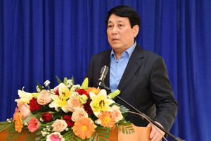 Chủ tịch nước Lương Cường thăm và chúc Tết tại An Giang