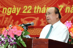 Thủ tướng dự hội nghị biểu dương người có công với cách mạng tại Quảng Nam