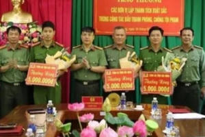 Công an tỉnh Đắk Nông khen thưởng các đơn vị bắt nóng các đối tượng cướp giật tài sản
