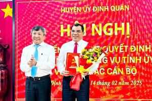 Đồng Nai: Ông Nguyễn Cao Cường giữ chức Bí thư Huyện ủy Định Quán