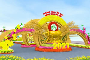 Đường hoa Sông hậu Tết Tân Sửu 2021: Hội tụ bản sắc hướng tới tương lai