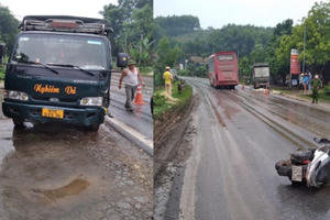 Va chạm giữa xe máy và ô tô ở Tuyên Quang, 2 người tử vong