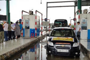 Trạm BOT Mỹ Lộc thu phí trở lại, mức phí giảm đến 50%