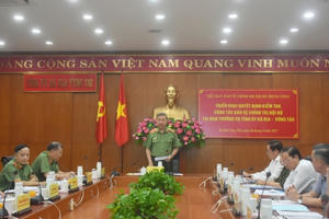 Kiểm tra công tác bảo vệ chính trị nội bộ tại Ban Thường vụ Tỉnh ủy Bà Rịa - Vũng Tàu