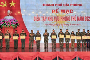 Hải Phòng: Bế mạc diễn tập khu vực phòng thủ năm 2021