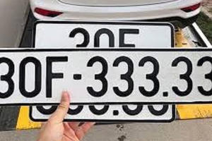 Bộ Công an thông báo tổ chức đấu giá biển số xe ô tô