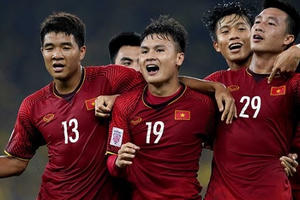 ĐT Việt Nam thăng bậc trên bảng xếp hạng thế giới đầu năm 2019