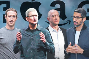 Bốn 'đại gia' công nghệ Mỹ điều trần về hành vi độc quyền Bốn 'đại gia' công nghệ Mỹ điều trần về hành vi độc quyền