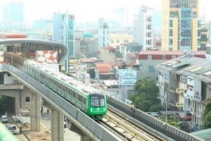 Chạy thử nghiệm tàu đường sắt trên cao tại Hà Nội