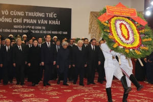Hình ảnh lễ viếng nguyên Thủ tướng Chính phủ Phan Văn Khải