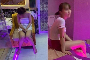 Đột kích quán massage kích dục với các "chân dài" đang đưa các "thượng đế" lên mây