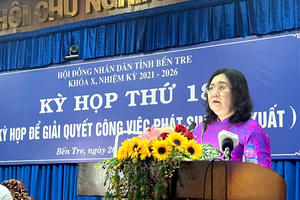 Bến Tre: Nghị quyết về sắp xếp đơn vị hành chính được thông qua