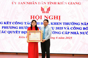 2 tập thể, 14 cá nhân tại Kiên Giang được trao tặng Huân chương Lao động