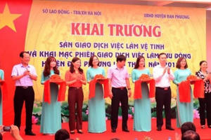 Hà Nội: Mở sàn giao dịch Việc làm vệ tinh tại huyện Đan Phượng