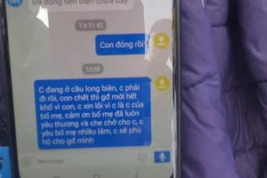 Bàng hoàng trước tin nhắn: "Con phải đi rồi, con chết thì gia đình mới hết khổ" của nam thanh niên nhảy cầu Long Biên tự tử