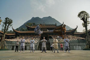 Cảnh luyện võ gian truân trong chùa Thiếu Lâm ở Trung Quốc