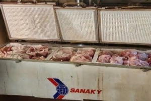 Phát hiện gần 1 tấn thịt lợn nhiễm bệnh được cấp đông ở Nghệ An