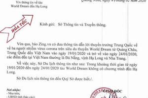 Quảng Ninh: Bác bỏ thông tin du thuyền có 3 khách du lịch nhiễm corona đến Hạ Long