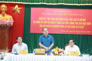 Đoàn ĐBQH Đồng Nai giám sát hoạt động khối đơn vị sự nghiệp công lập