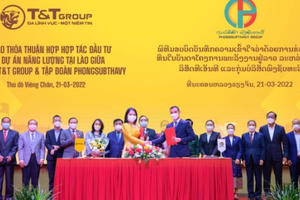 T&T Group hợp tác với tập đoàn hàng đầu của Lào, phát triển 2.500 MW điện tái tạo