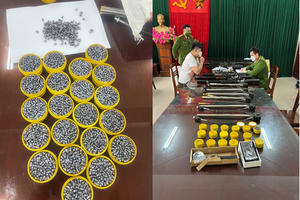 Thái Nguyên: Bắt đối tượng mua bán hàng nghìn linh, phụ kiện súng các loại