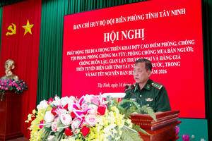 BĐBP Tây Ninh mở đợt cao điểm phòng chống các loại tội phạm dịp Tết Nguyên đán 2026