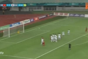 Clip: Xem lại "siêu phẩm" của Minh Vương vào lưới Olympic Hàn Quốc