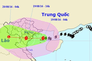 Bão số 3 đang áp sát vùng ven biển từ Quảng Ninh đến Thái Bình