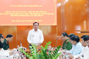 Chủ tịch UBND tỉnh Đồng Nai làm việc với các địa phương sau sáp nhập