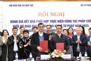 Bộ GD&ĐT phối hợp với Bộ Tư pháp trong công tác pháp chế
