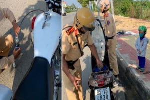 Chuyện bất ngờ sau hình ảnh CSGT hút xăng đổ vào xe người phụ nữ