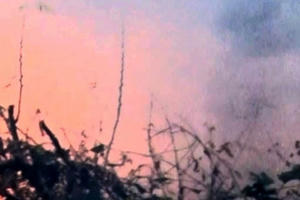 Sét đánh gây cháy rừng ở Bắc Kạn