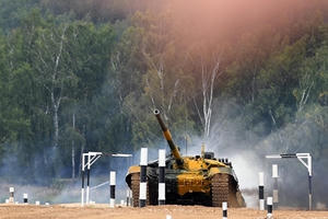 Đội tuyển Xe tăng QĐND Việt Nam đứng thứ 2 của bảng 2 trong ngày thi đấu đầu tiên