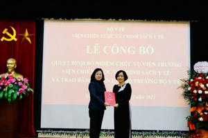 Bổ nhiệm Viện trưởng Viện Chiến lược và Chính sách y tế Bổ nhiệm Viện trưởng Viện Chiến lược và Chính sách y tế