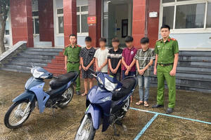 Bắt giữ nhóm thanh, thiếu niên trộm cắp xe máy liên tỉnh