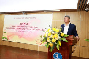 Hà Nội quyết tâm hoàn thành mục tiêu tăng trưởng kinh tế 11% trở lên năm 2026 Hà Nội quyết tâm hoàn thành mục tiêu tăng trưởng kinh tế 11% trở lên năm 2026